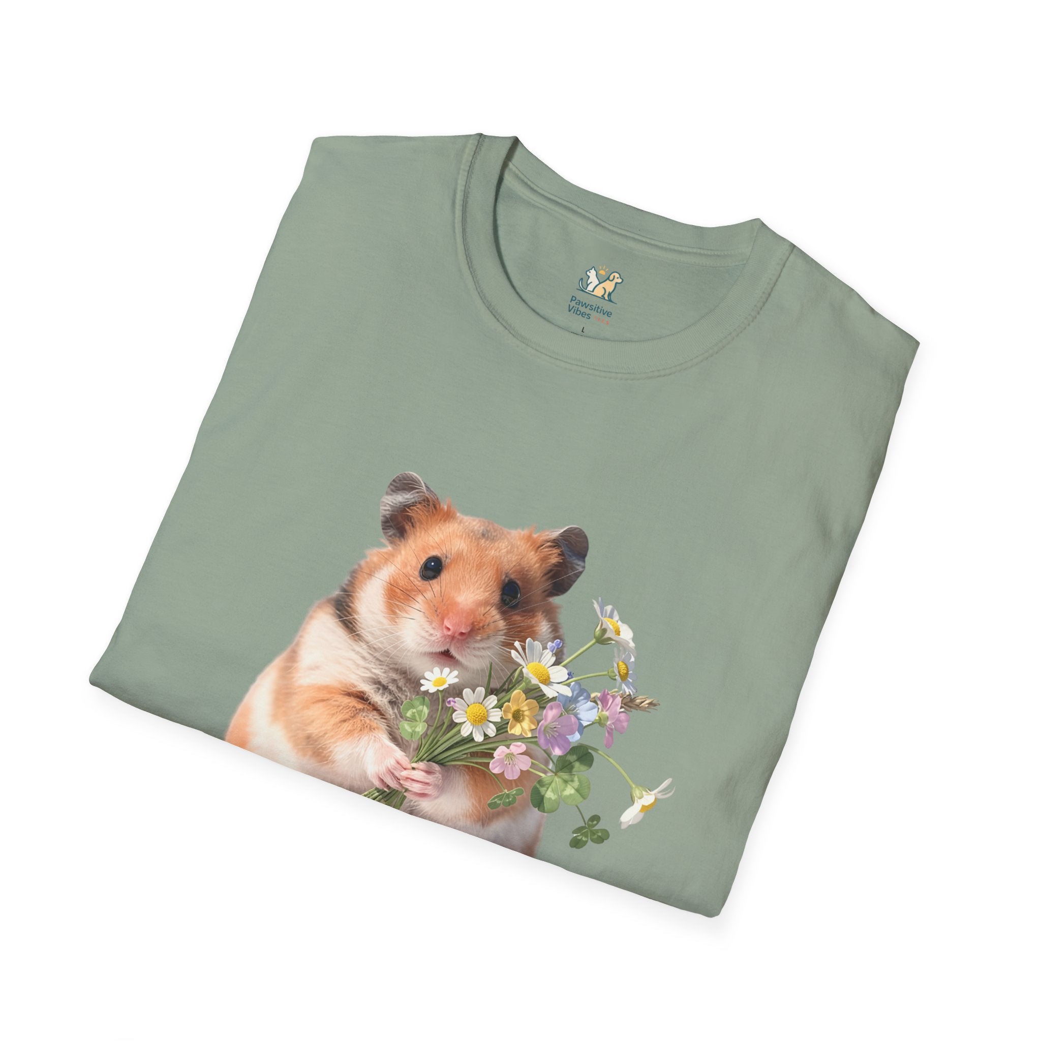 Hamster With  Wildflowers T-Shirt