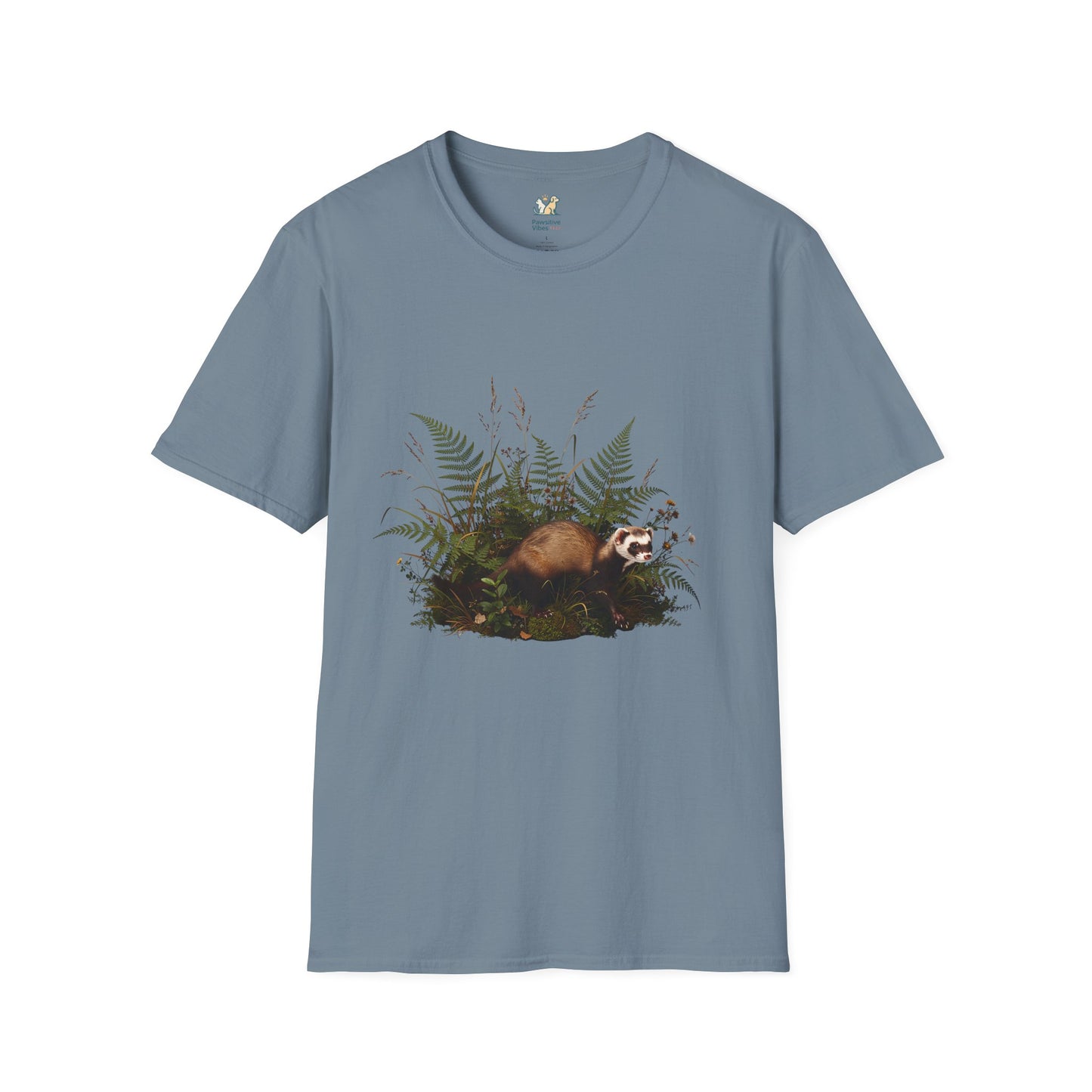 Ferret Weaving Through Ferns T-Shirt