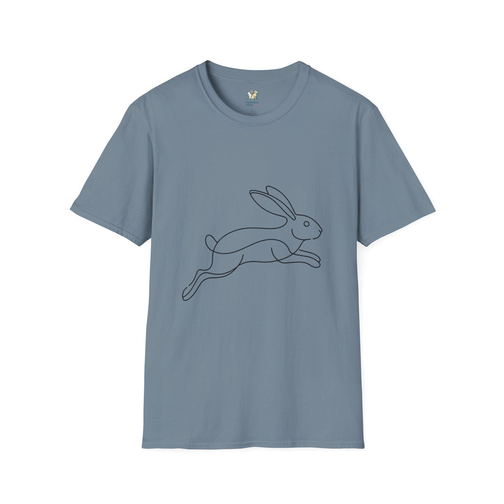 Rabbit Line ArtT-Shirt