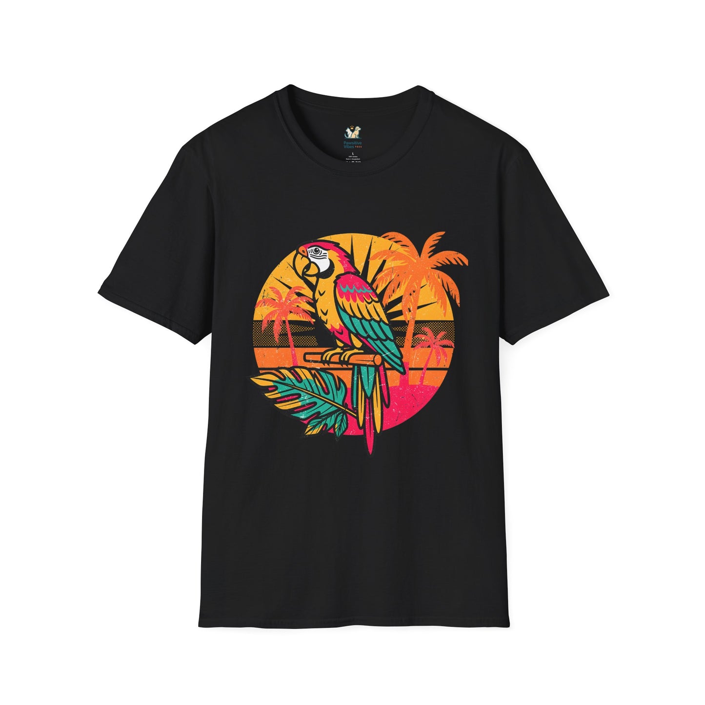 Retro Tropical Parrot T-Shirt