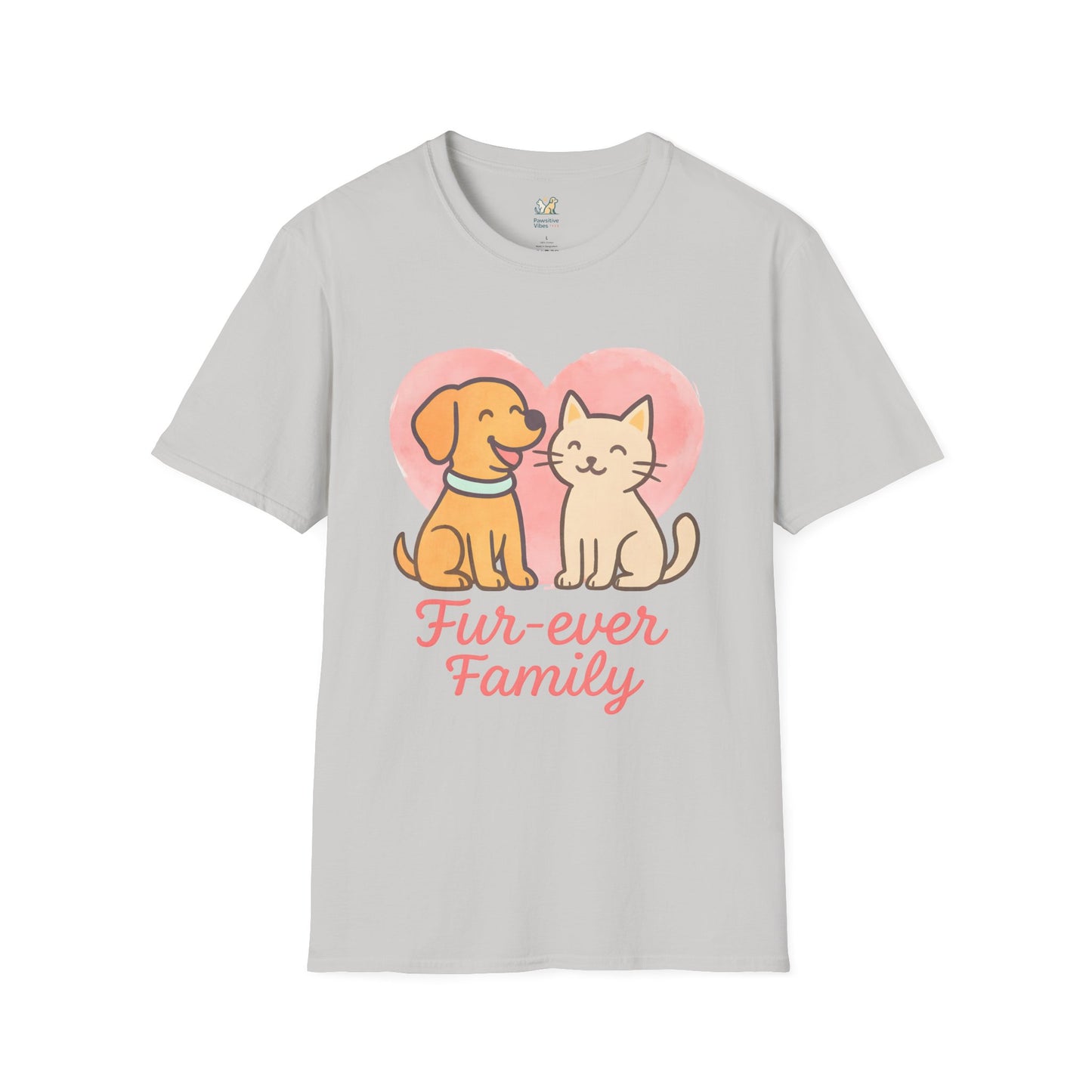 Dog and Cat Fur-ever Family T-Shirt