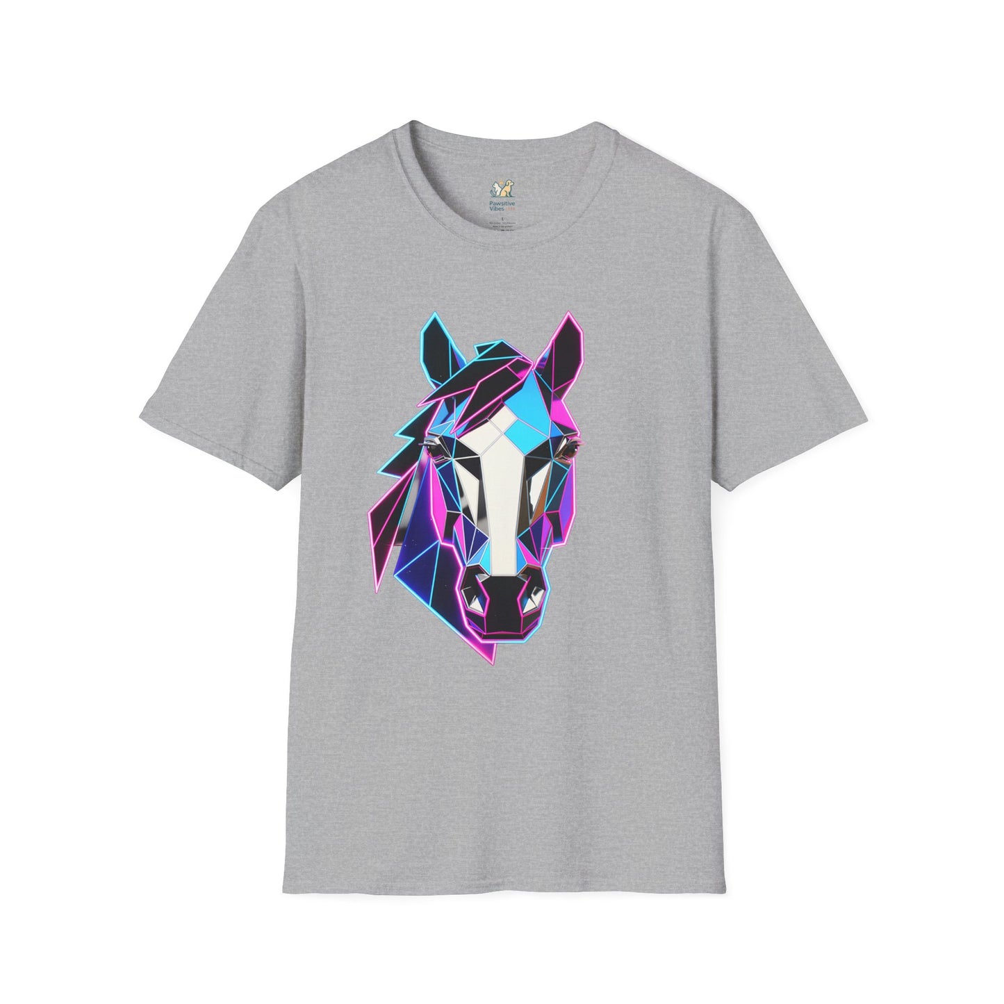 80s Geometric Horse Head T-Shirt