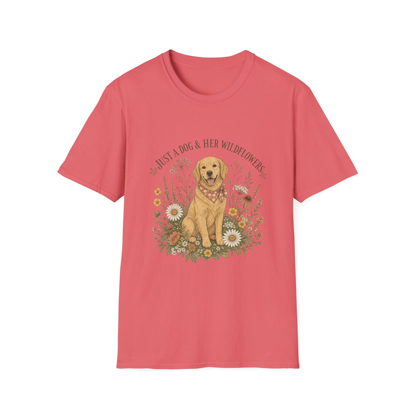 Just A Dog And Her Wildflowers T-Shirt