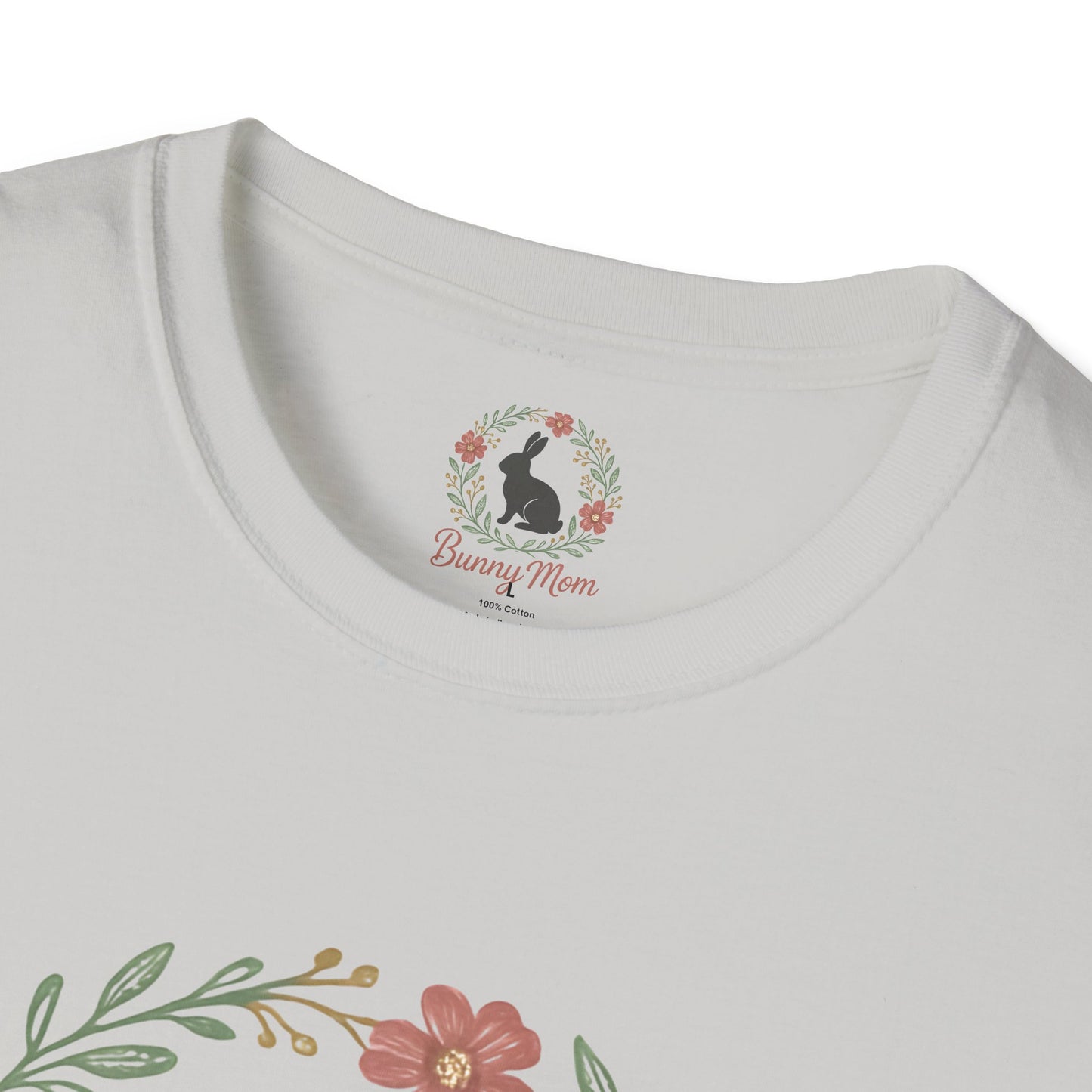 Bunny Mom Floral Wreath T-Shirt