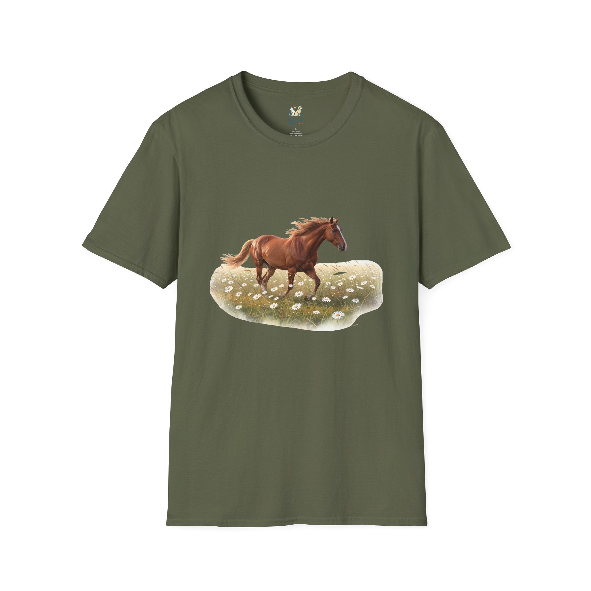 Horse Trotting In A Field T-Shirt