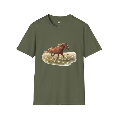 Horse Trotting In A Field T-Shirt