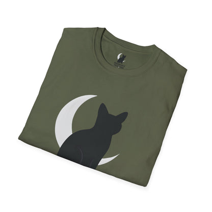 Midnight Mischief Moonlit Cat T-Shirt