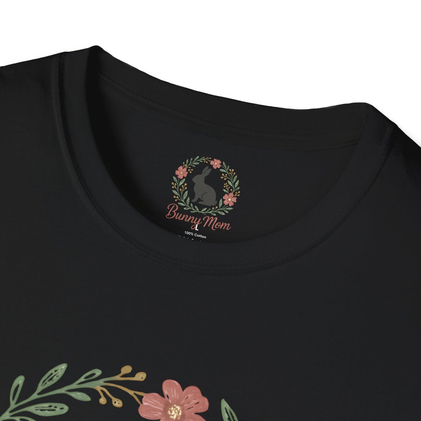 Bunny Mom Floral Wreath T-Shirt