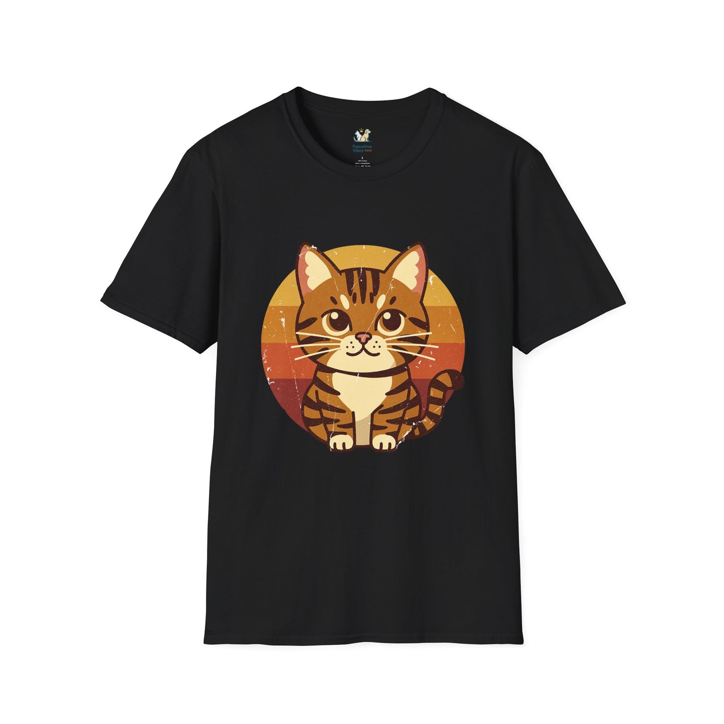 70s Tabby Cat Graphic T-Shirt