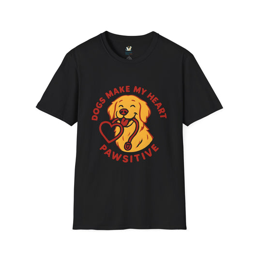 Dogs Make Heart Pawsitive T-Shirt