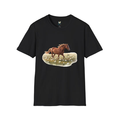 Horse Trotting In A Field T-Shirt