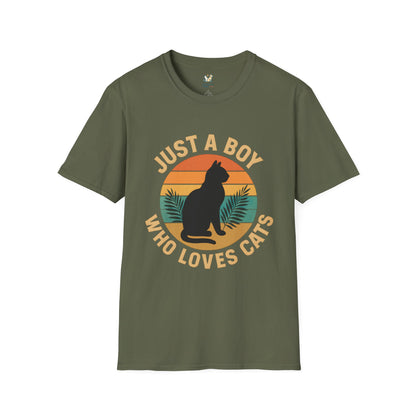Boy Who Loves Cats T-Shirt