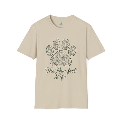 Floral Paw Print T-Shirt