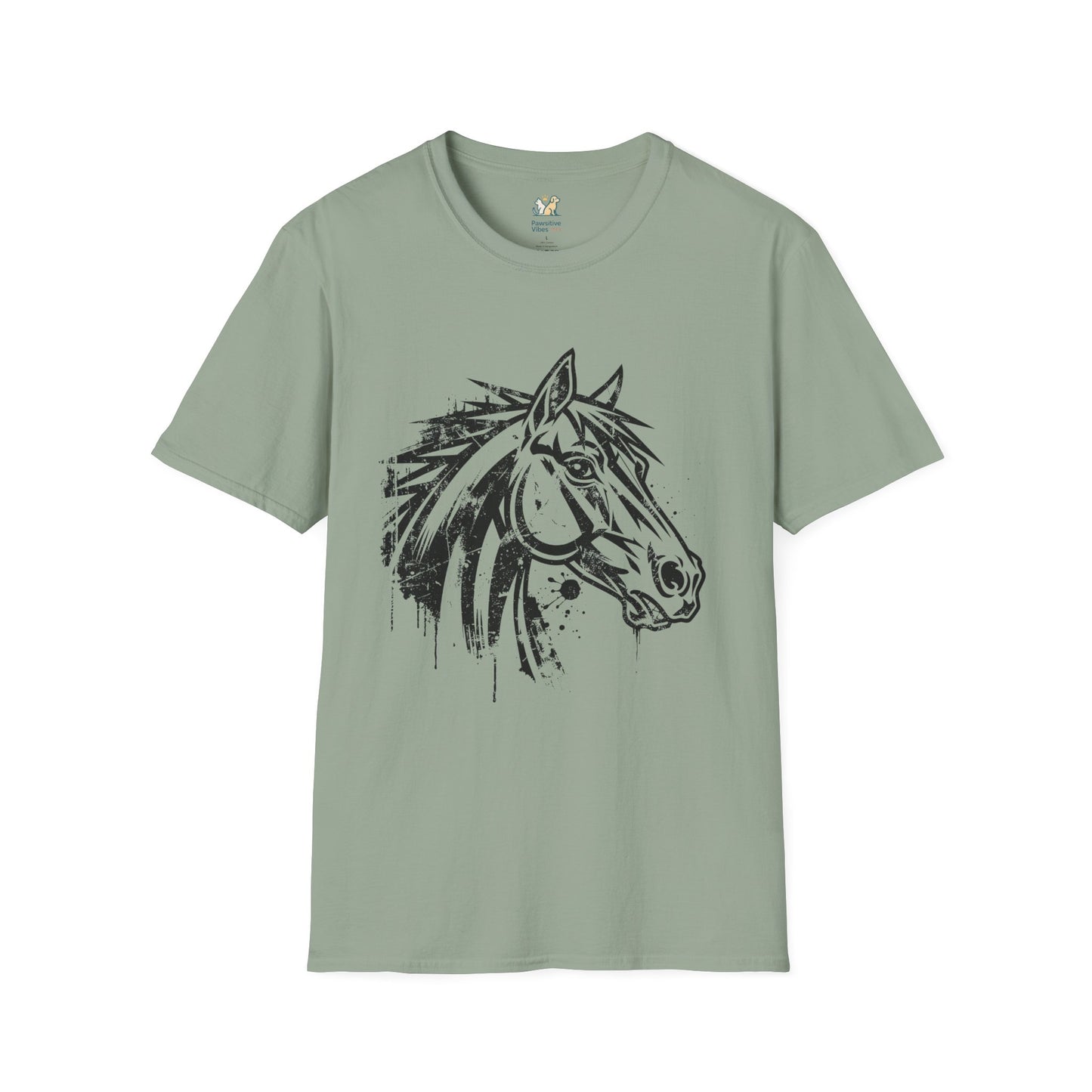 Grunge Horse Head T-Shirt