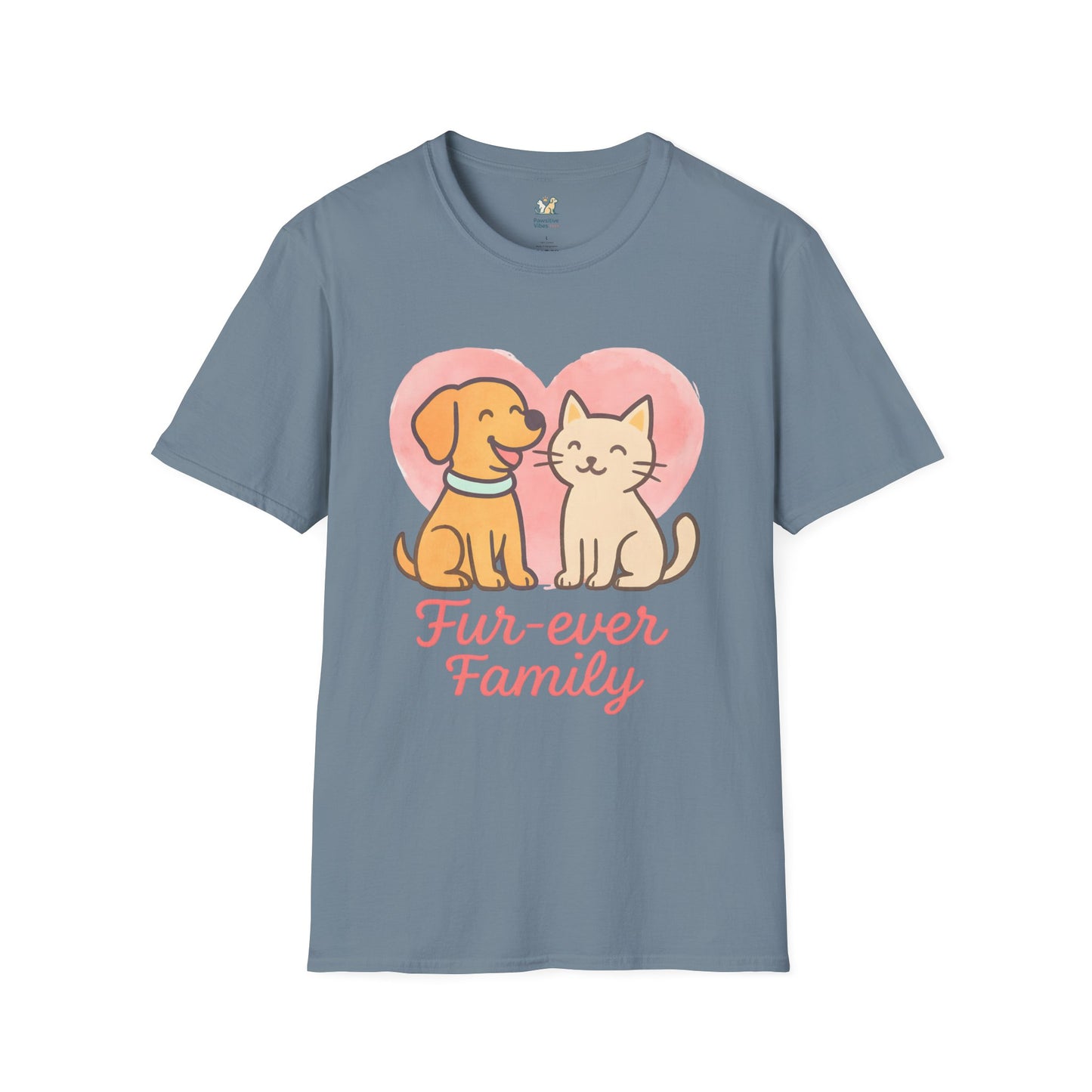 Dog and Cat Fur-ever Family T-Shirt