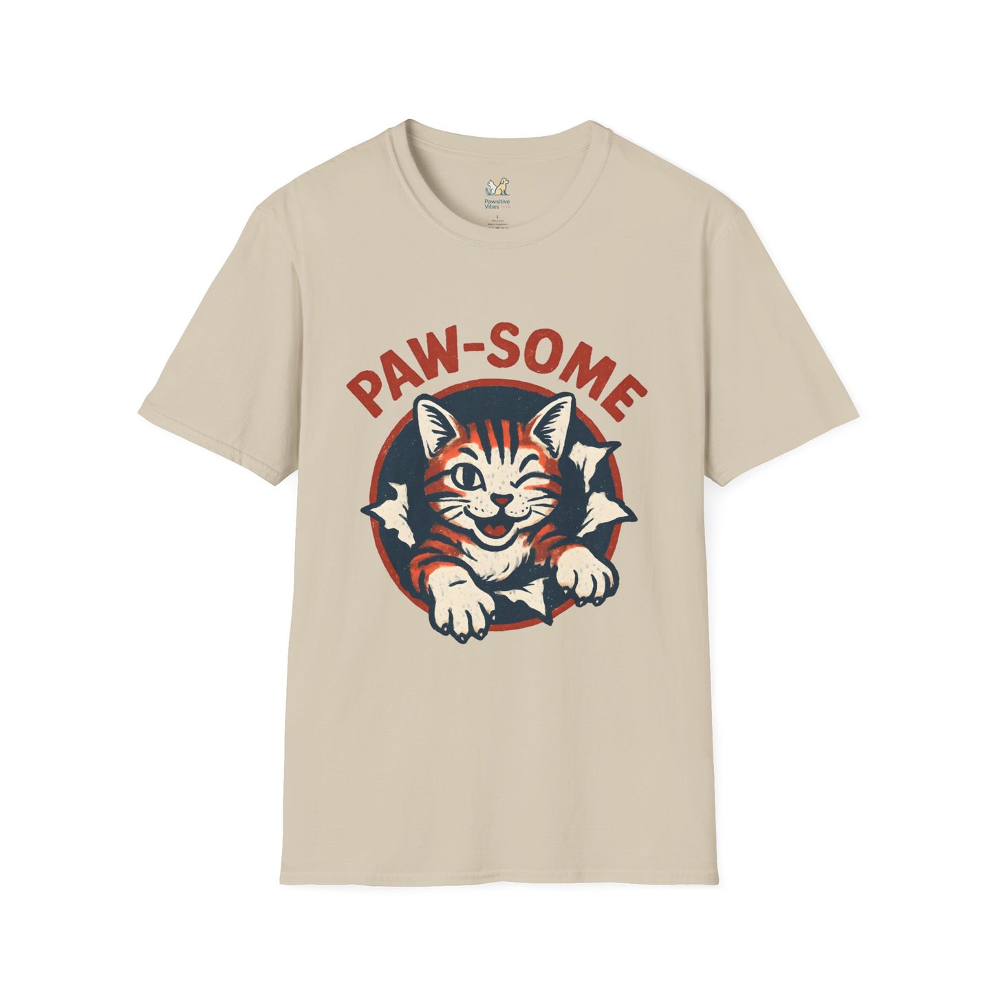 Pawsome Cat Logo T-Shirt