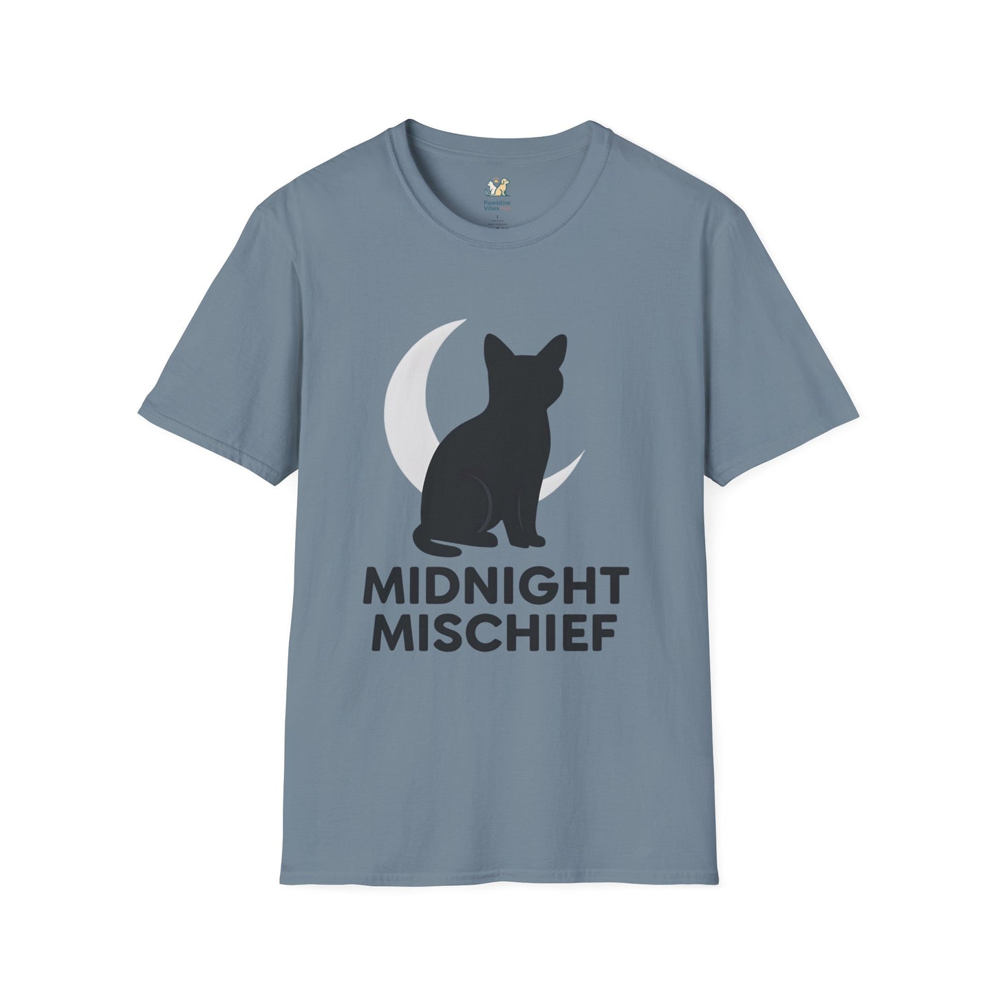 Midnight Mischief Moonlit Cat T-Shirt