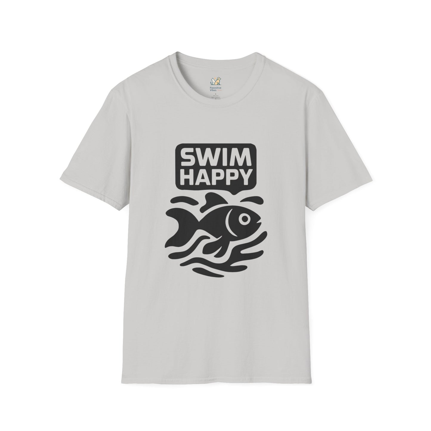 Swim Happy Dark silhouette Goldfish T-Shirt