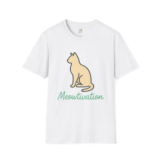 Meowtivation Cat Illustration T-Shirt