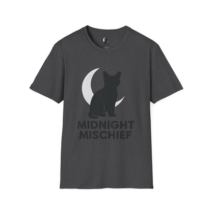 Midnight Mischief Moonlit Cat T-Shirt