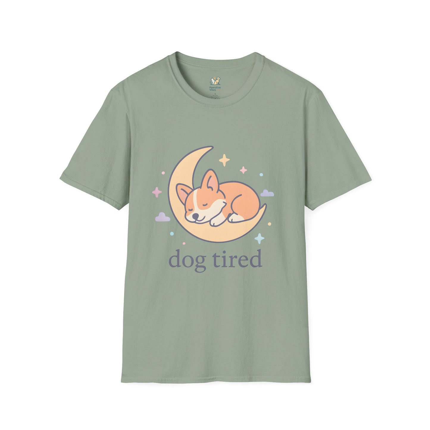 Dog Tired on Moon T-Shirt