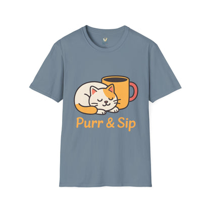 Purr and Sip Cat T-Shirt