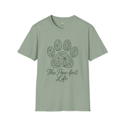Floral Paw Print T-Shirt