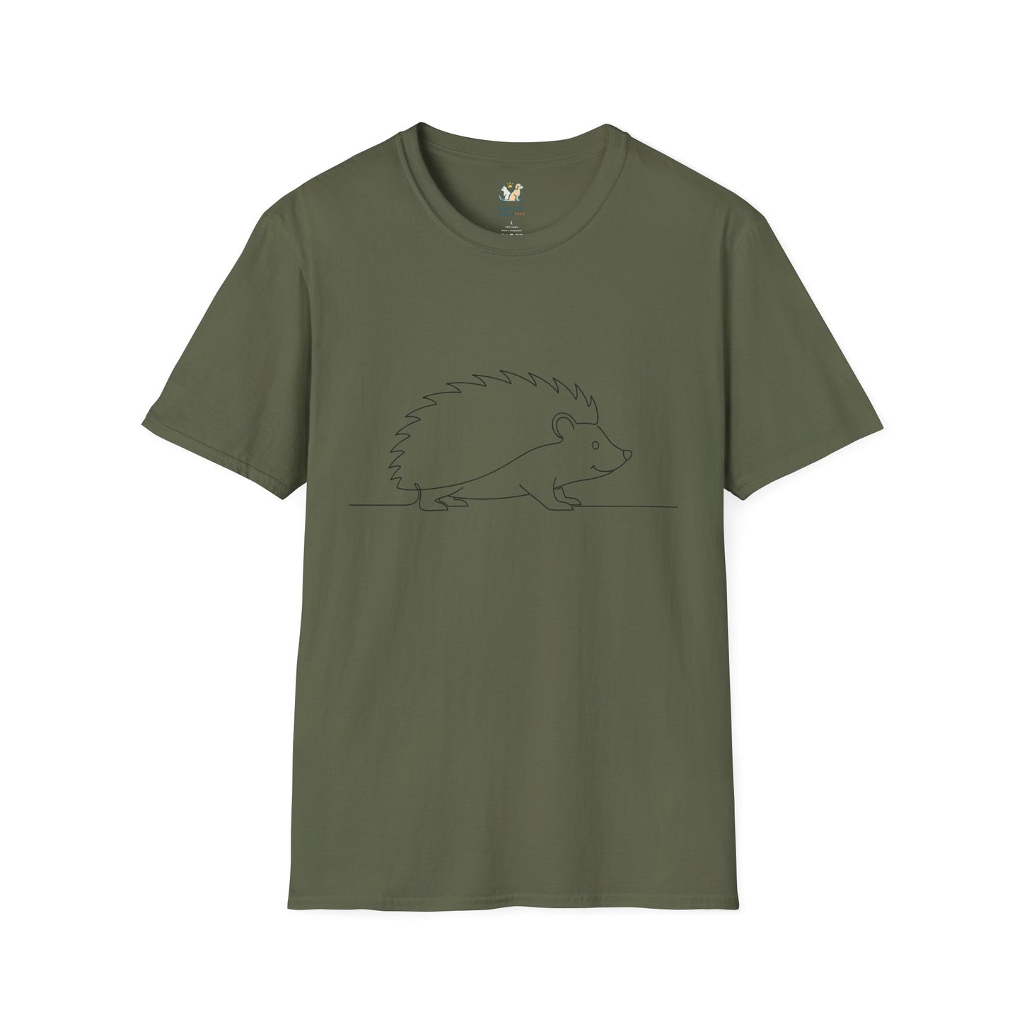 Hedgehog Line Art T-Shirt