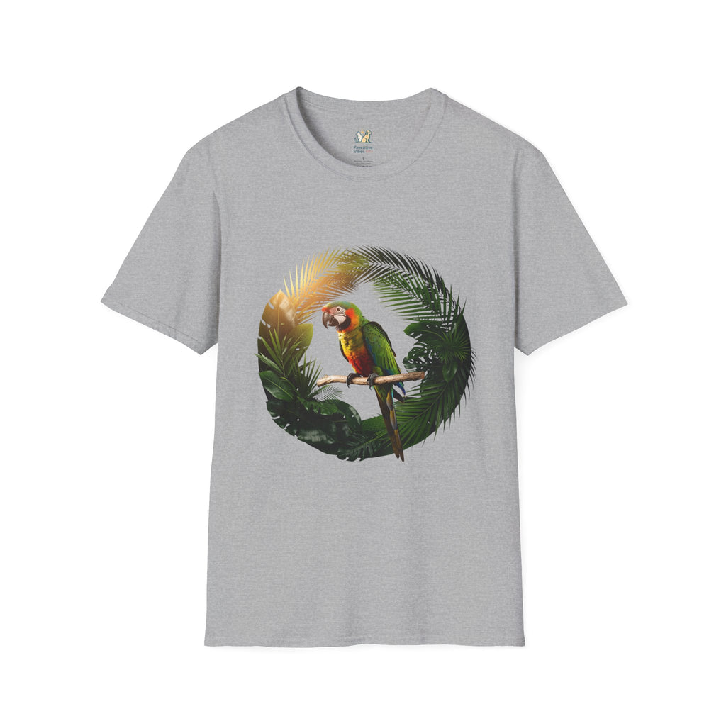 Parrot Surrounded By Foliage T-Shirt