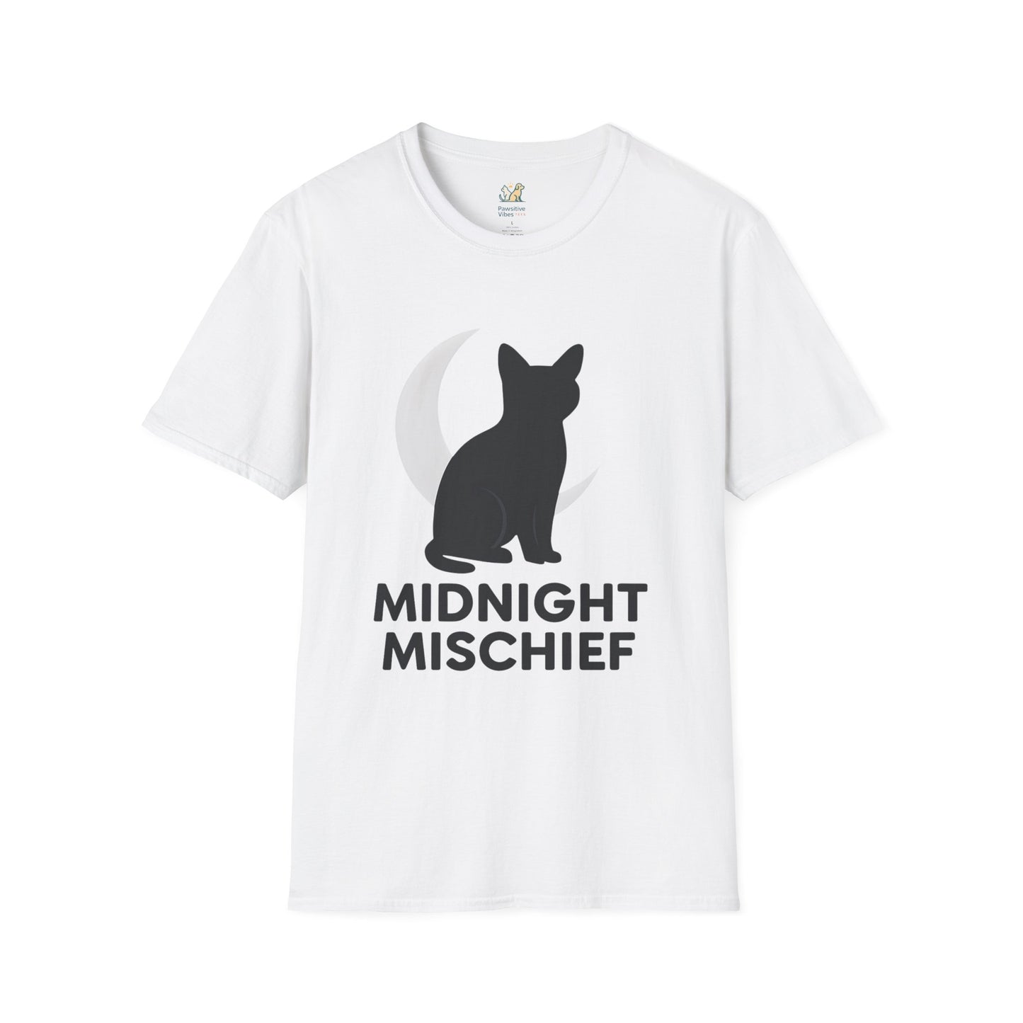 Midnight Mischief Moonlit Cat T-Shirt