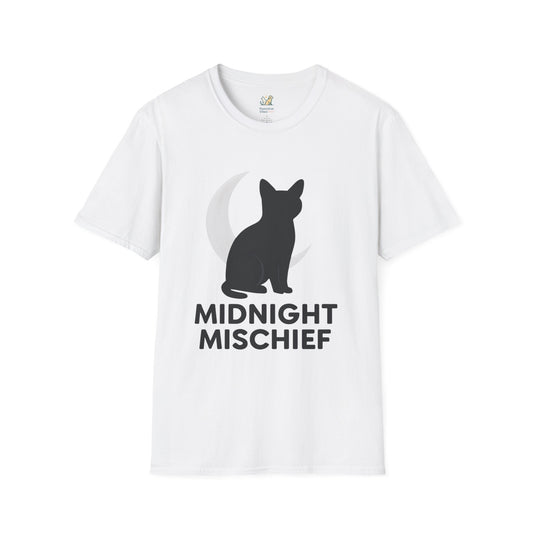 Midnight Mischief Moonlit Cat T-Shirt