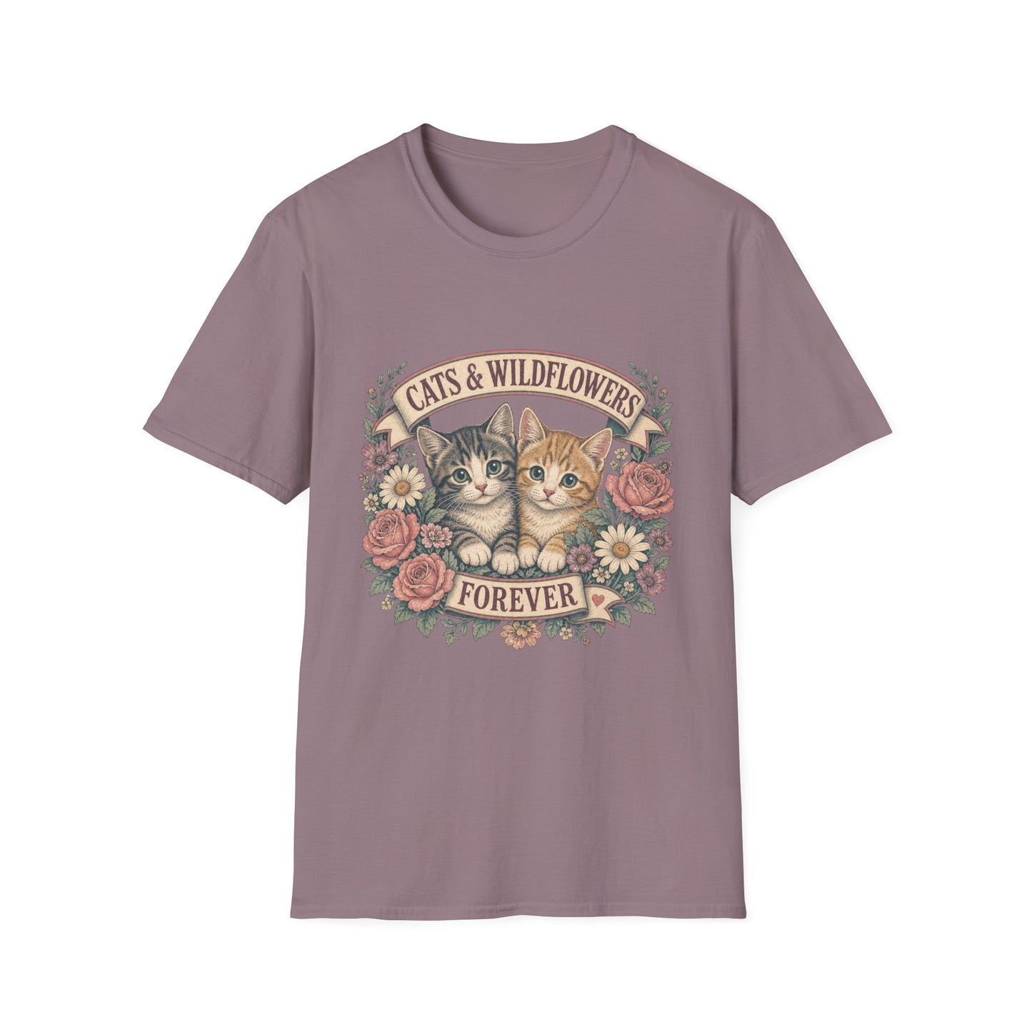 Cats & Wildflowers Forever T-Shirt