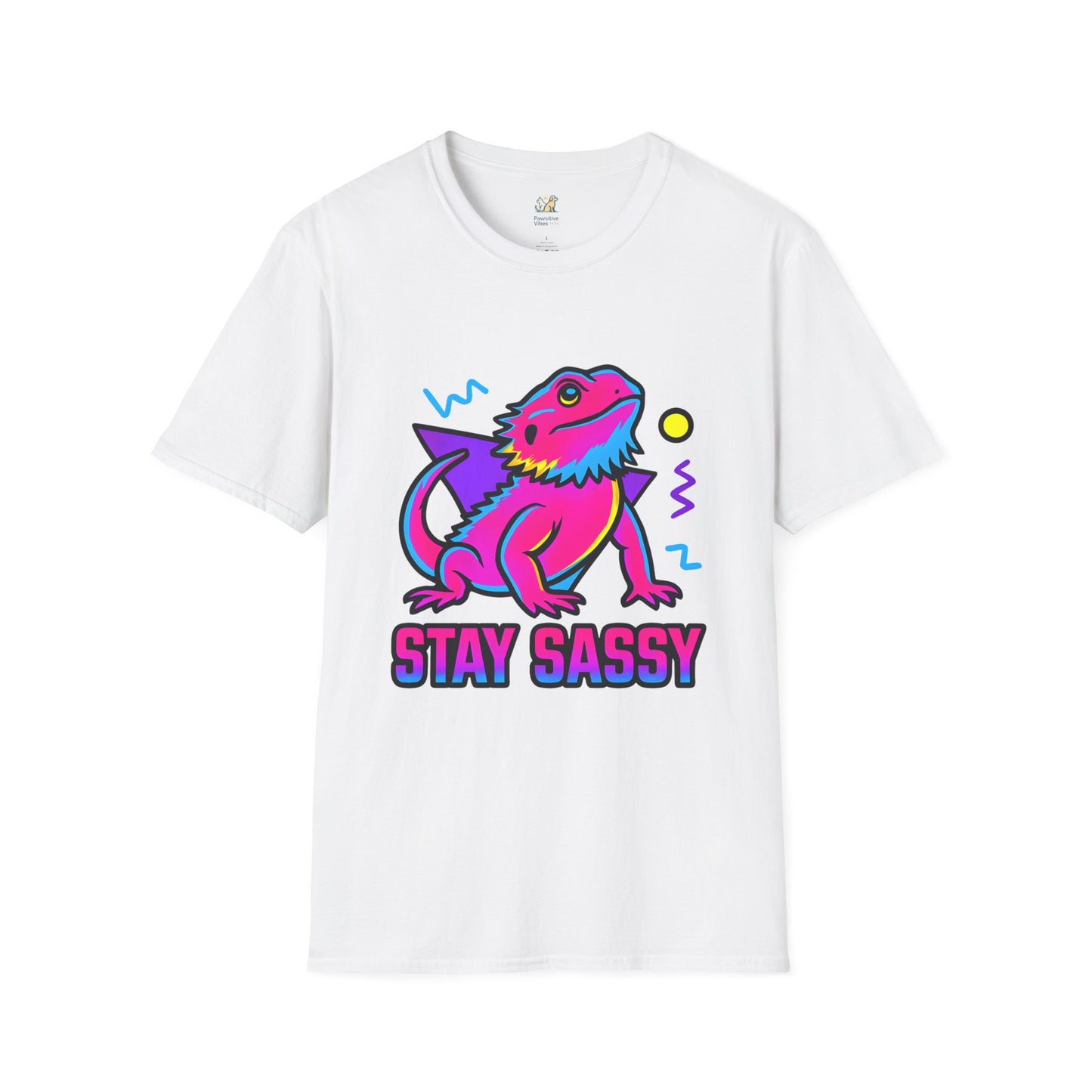 Neon Lizard Illustration T-Shirt