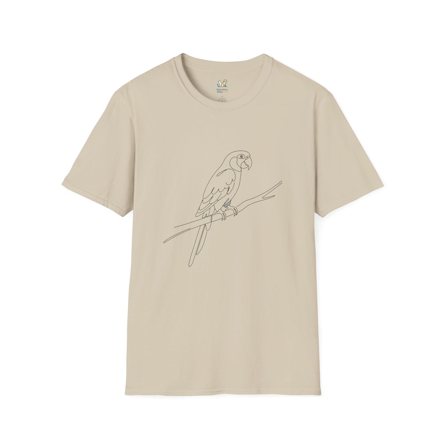 Parrot Line Art T-Shirt