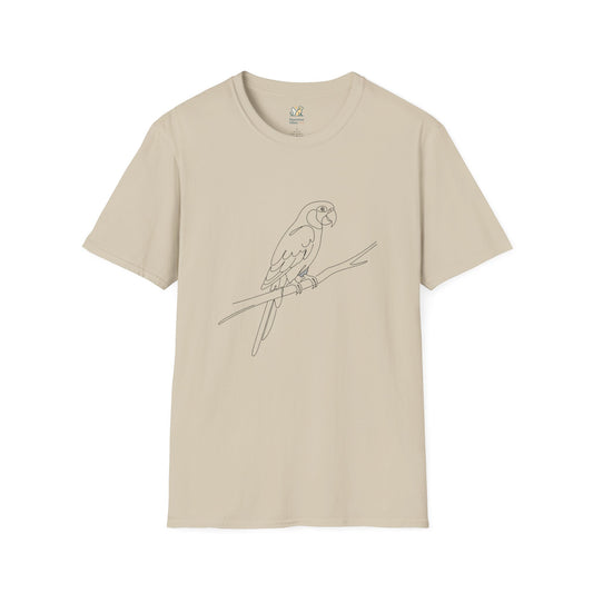 Parrot Line Art T-Shirt