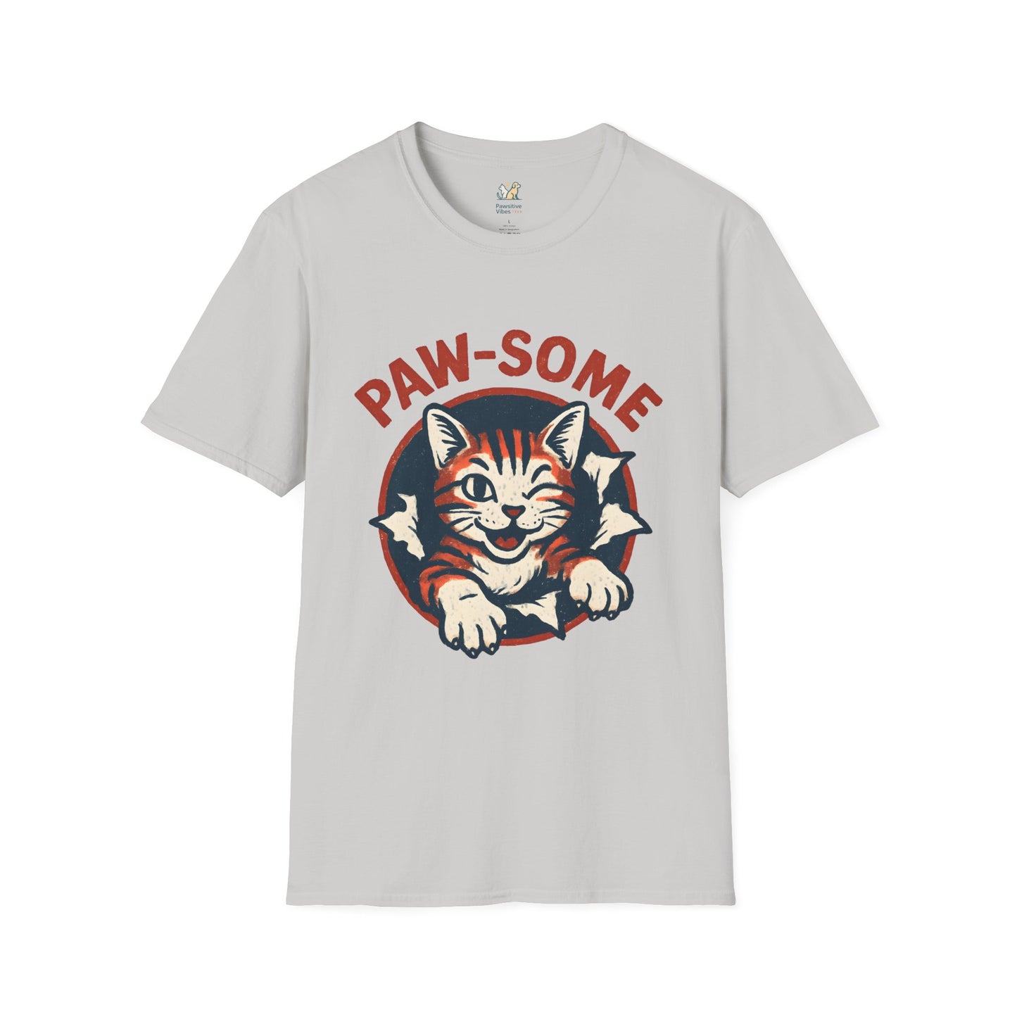 Pawsome Cat Logo T-Shirt