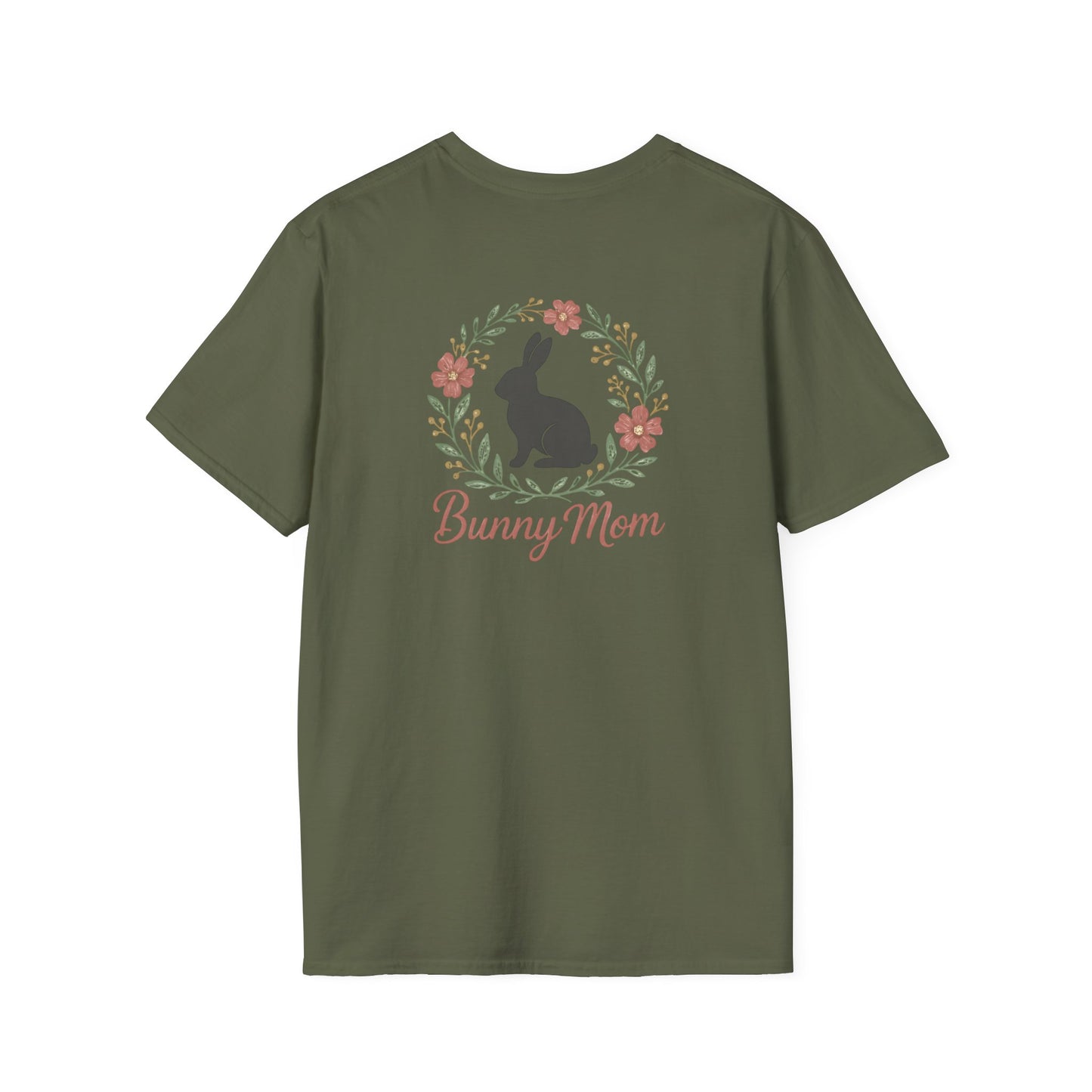 Bunny Mom Floral Wreath T-Shirt