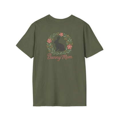 Bunny Mom Floral Wreath T-Shirt
