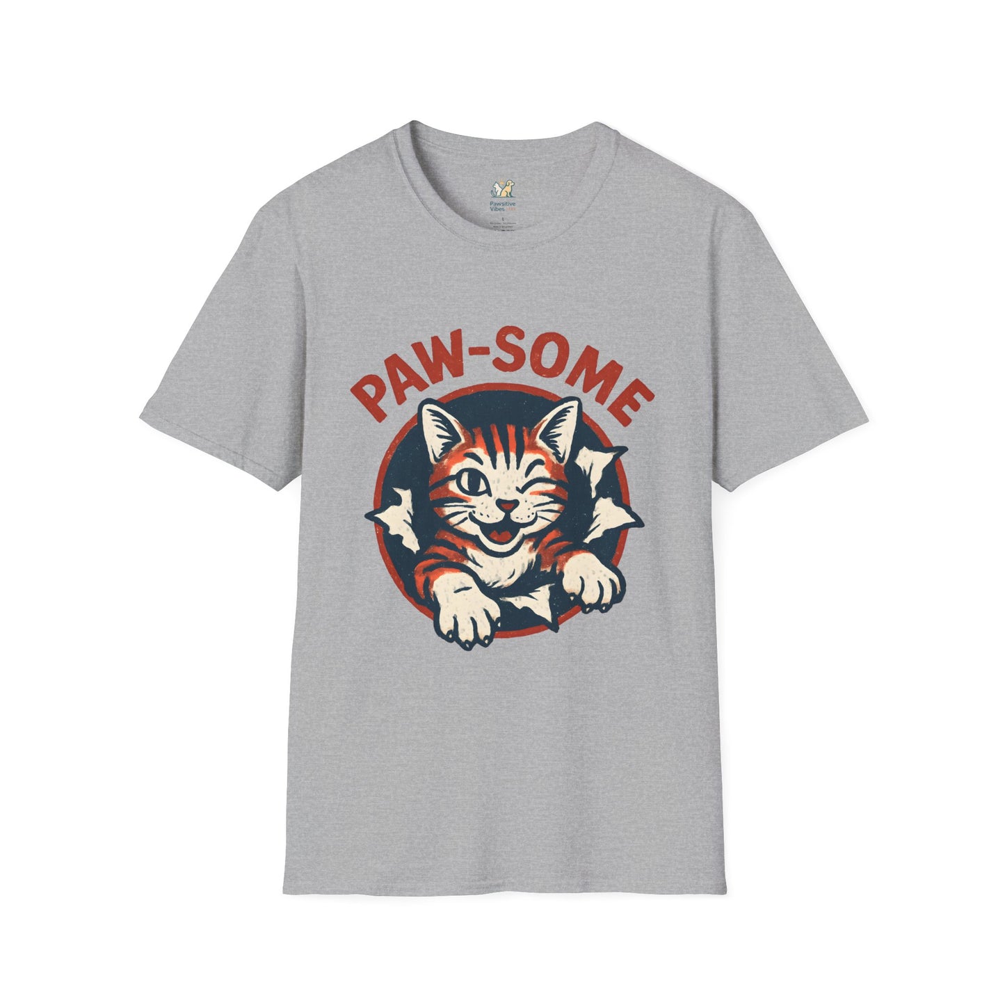 Pawsome Cat Logo T-Shirt