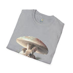 Fluffy Rabbit Beneath A Mushroom T-Shirt
