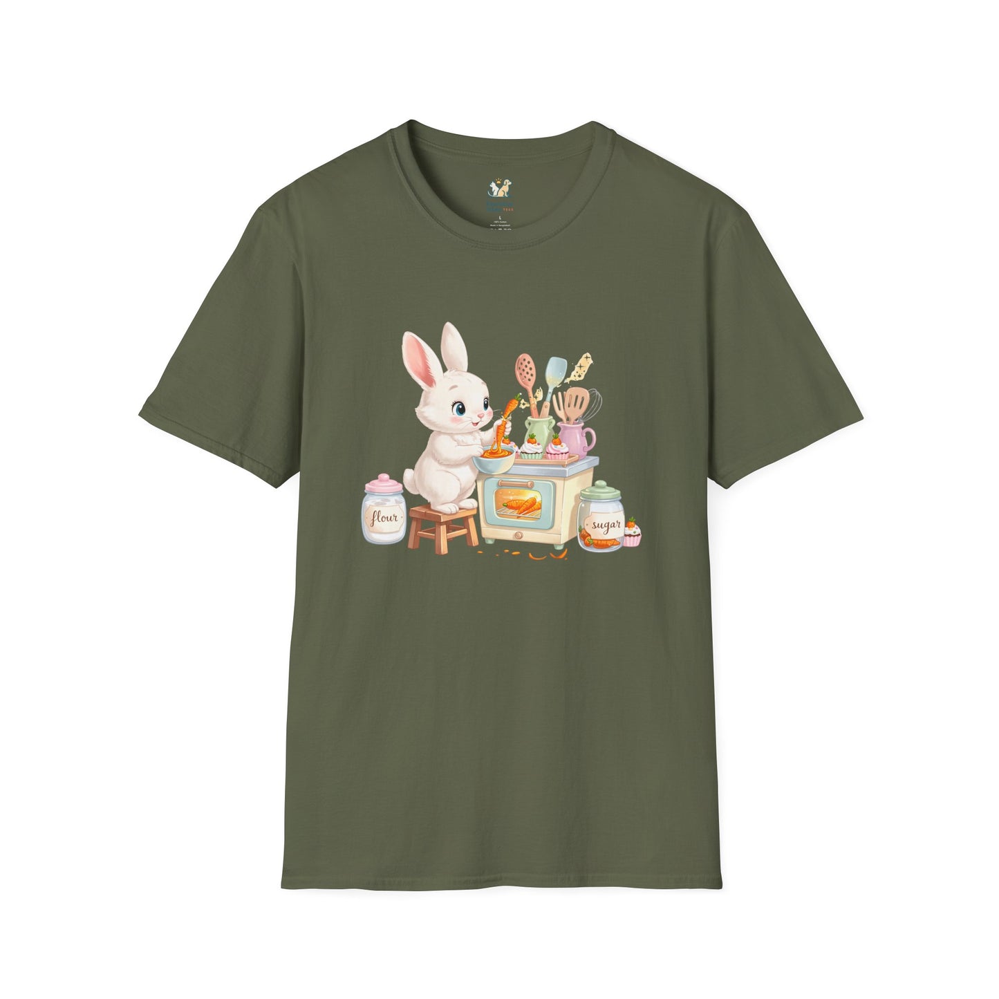 Rabbit Baking Cupcakes T-Shirt