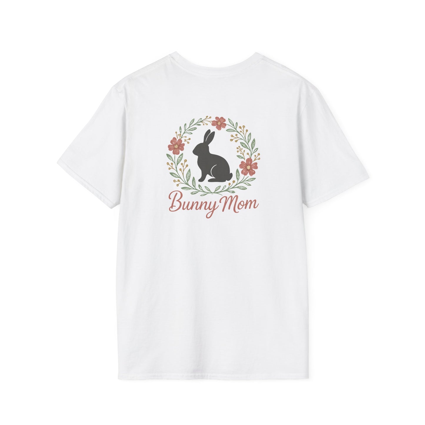 Bunny Mom Floral Wreath T-Shirt