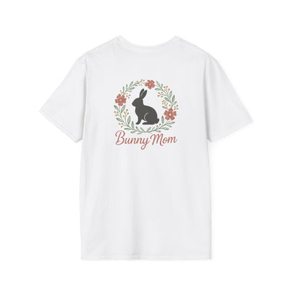 Bunny Mom Floral Wreath T-Shirt