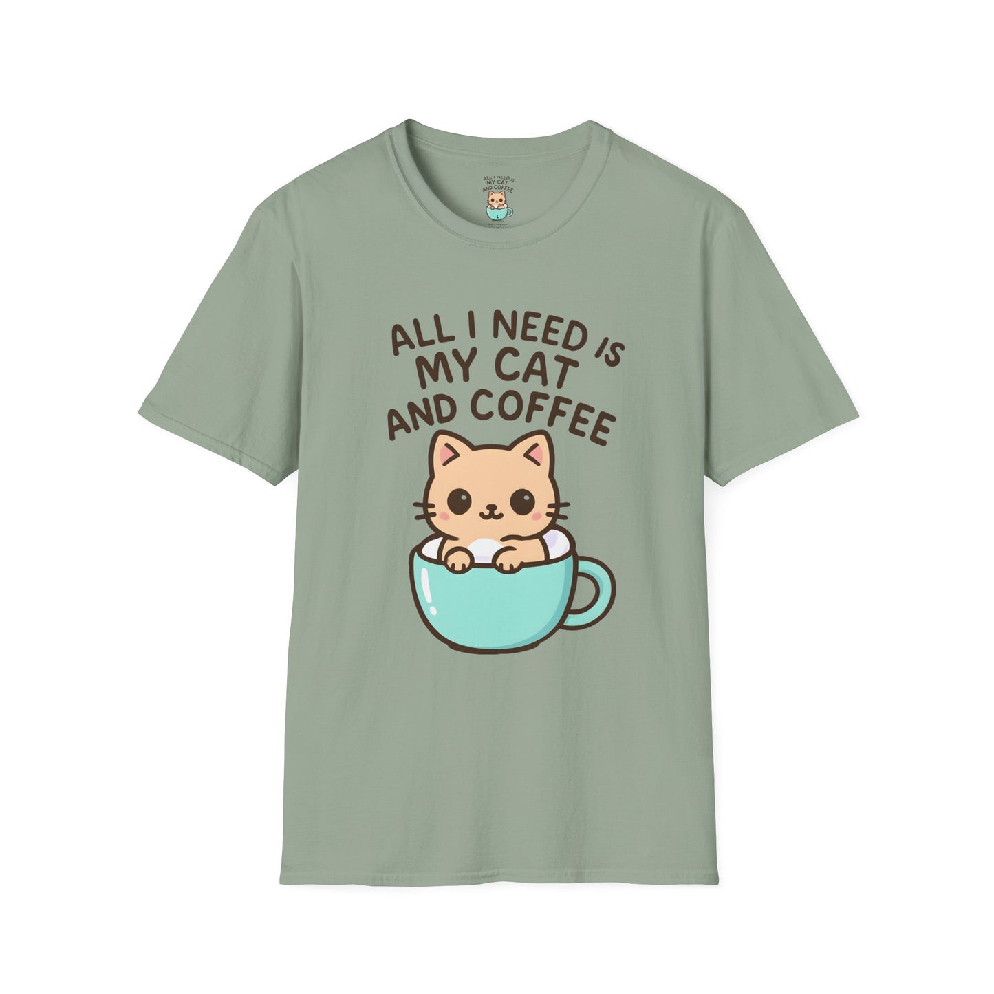 Cat in Coffee Cup T-Shirt