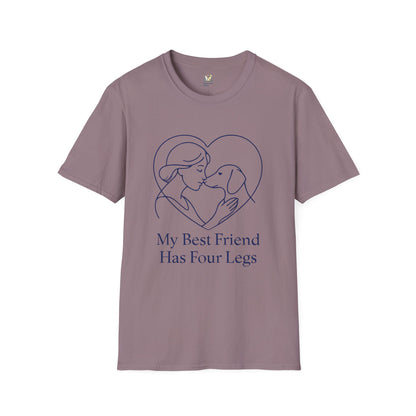 Dog and Woman Heart T-Shirt