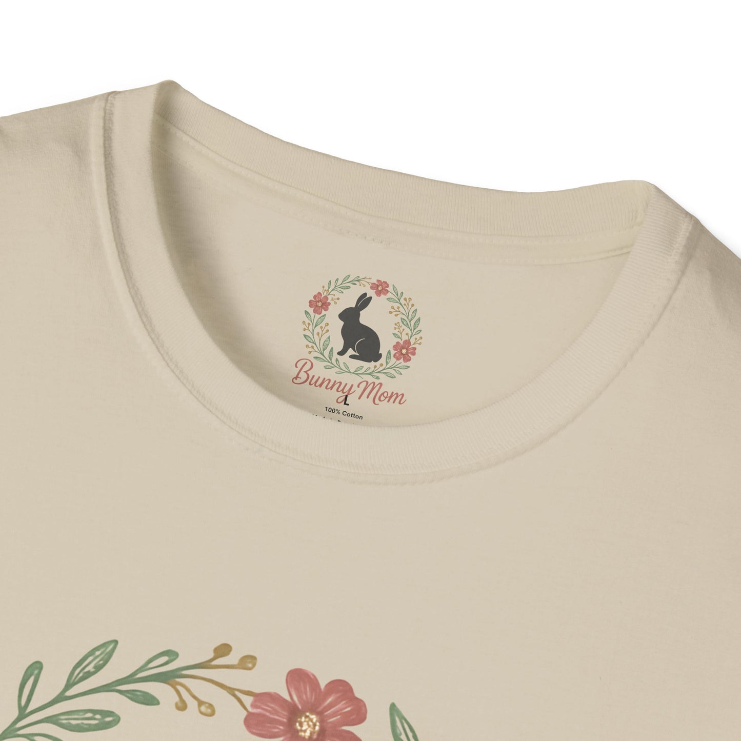 Bunny Mom Floral Wreath T-Shirt