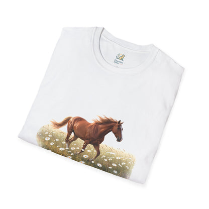 Horse Trotting In A Field T-Shirt