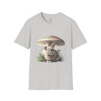 Fluffy Rabbit Beneath A Mushroom T-Shirt