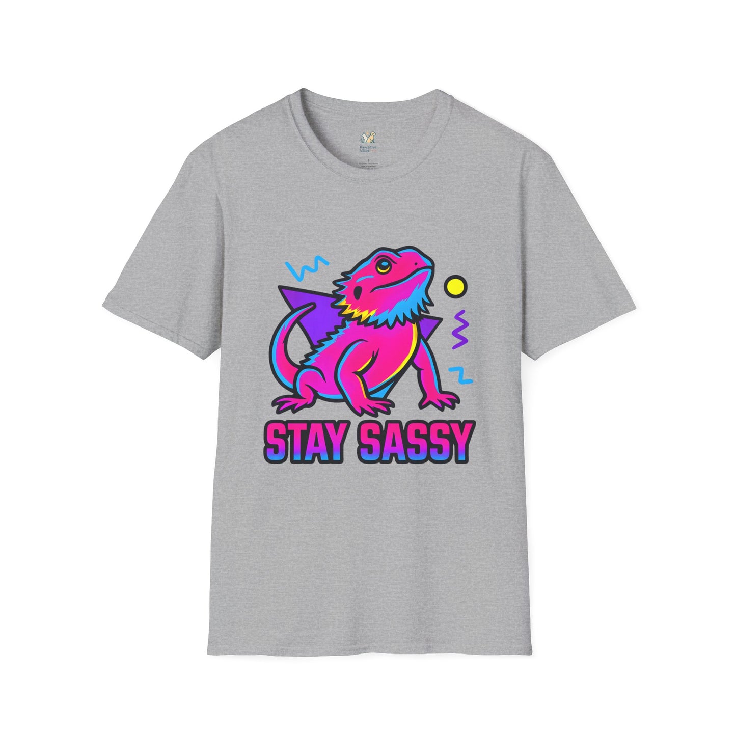 Neon Lizard Illustration T-Shirt