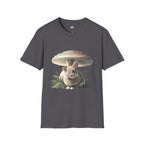 Fluffy Rabbit Beneath A Mushroom T-Shirt